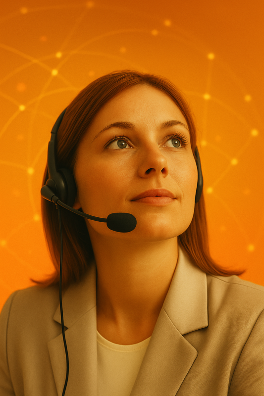 SynchroNet operator looking upward